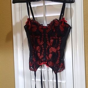 Red and Black Bustier